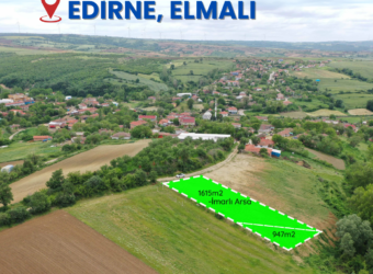 Edirne, Uzunköprü, Elmalı’da Satılık 1615 m2 imarlı Arsa