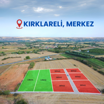 Kırklareli, Merkez, Karacaibrahim Mahallesin’de 1000 m2