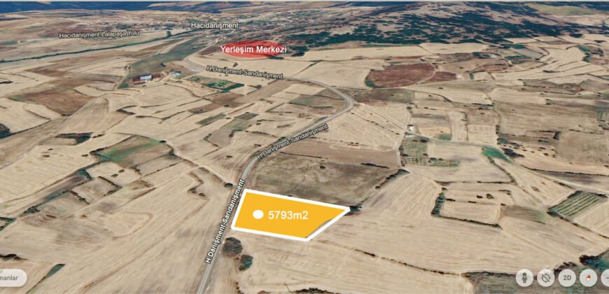 Asfalt Cepheli, Edirne, Lalapaşa Tapu 5850 m2